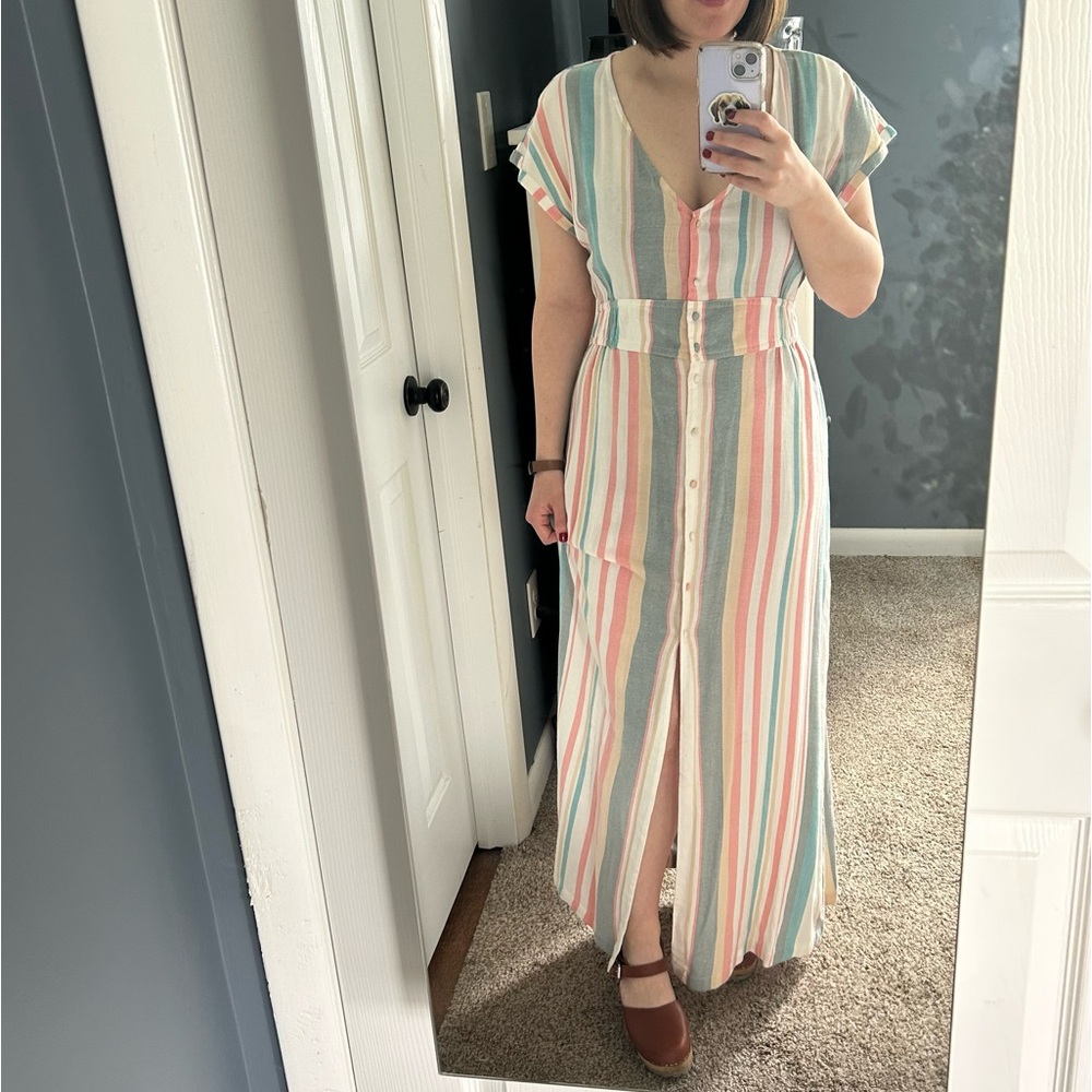 Roxy striped maxi dress
